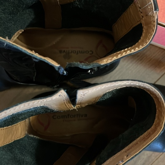 Comfortiva pillow top memory foam black boots - Picture 6 of 7